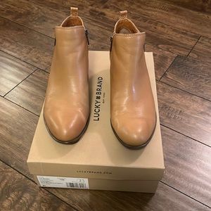 Lucky brand leather booties